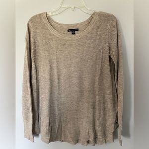 American Eagle Lightweight Sweater Shirt Tan